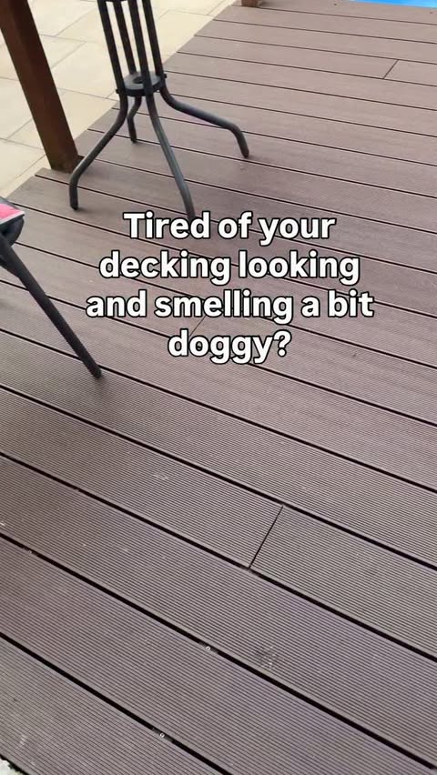Instagram post by @frankthepug2023 for Bugalugs Pet Care. Caption reads: Time to freshen up our decking with....