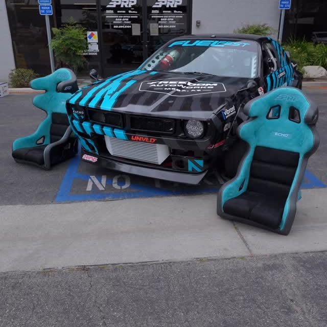 Instagram post by @coreyhosford for Prp Seats. Caption reads: @coreyhosford pulled up to HQ and gave us the full....