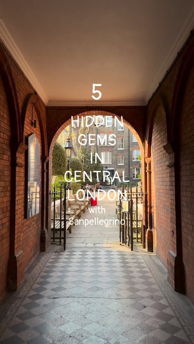 Instagram post by @prettylittlelondon for Sanpellegrino. Caption reads: ad Making life juicier in Central London with....