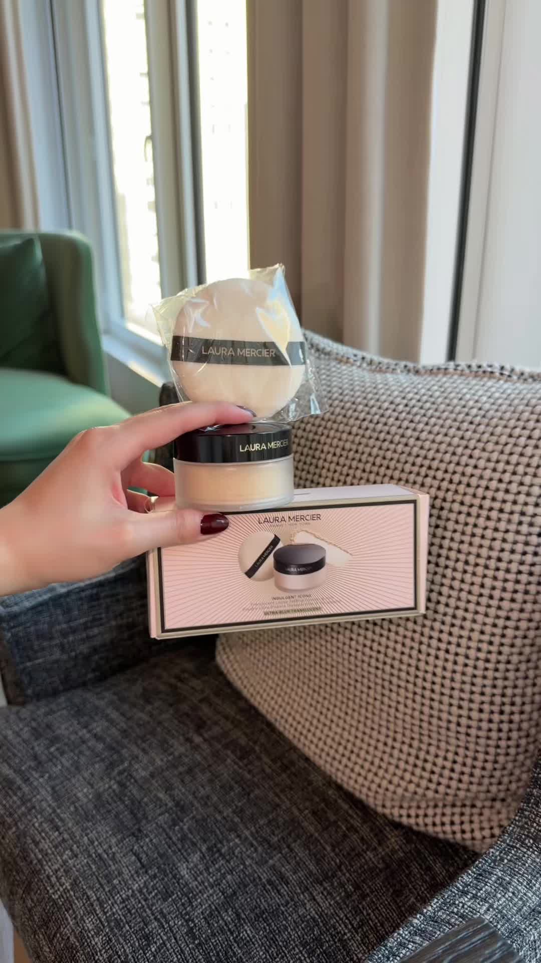 TikTok post by @psychictexas for Laura Mercier. Caption reads: [...] make up together so well @L@Laura....