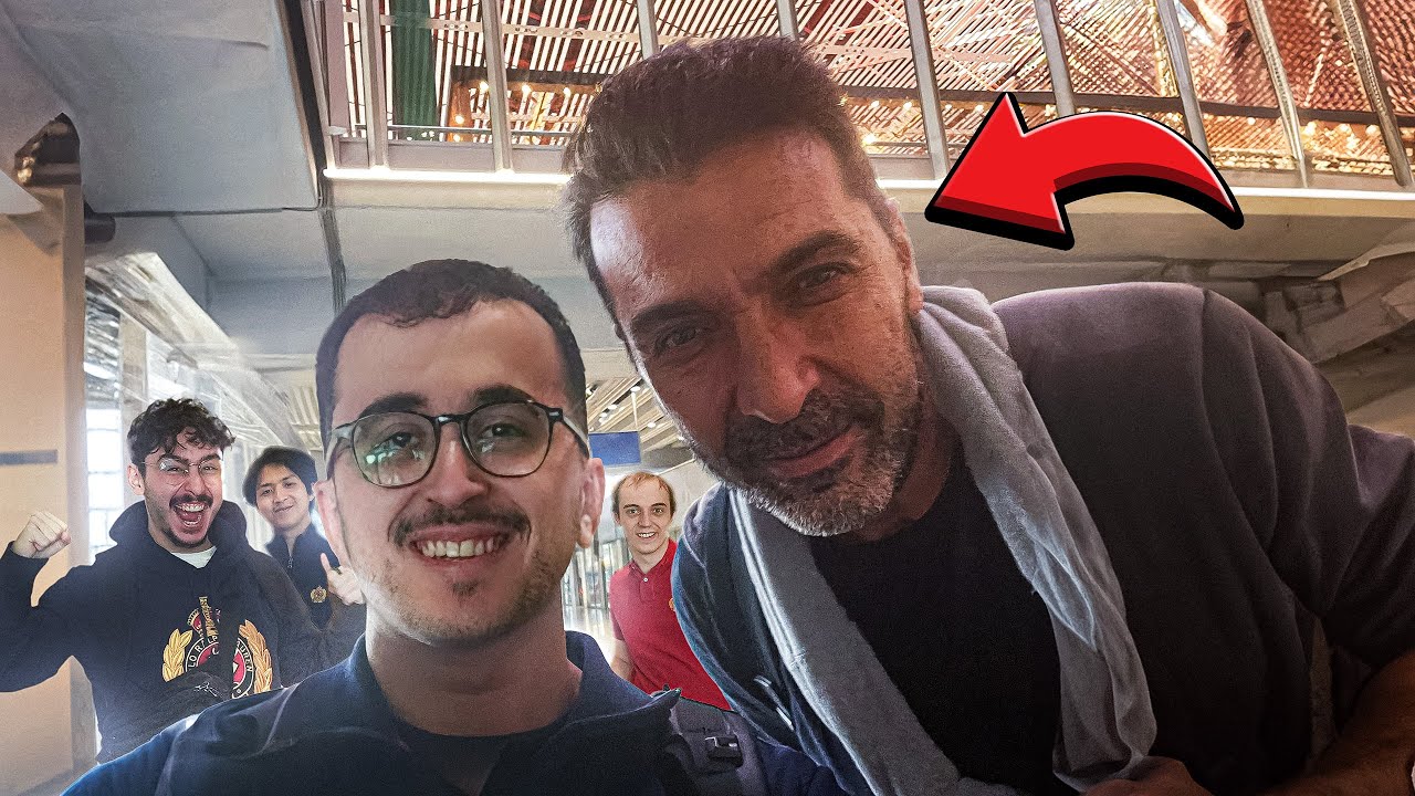 YouTube post by @G2LoL for G2 Esports. Caption reads: WE MET BUFFON IN THE LUFTHANSA LOUNGE.