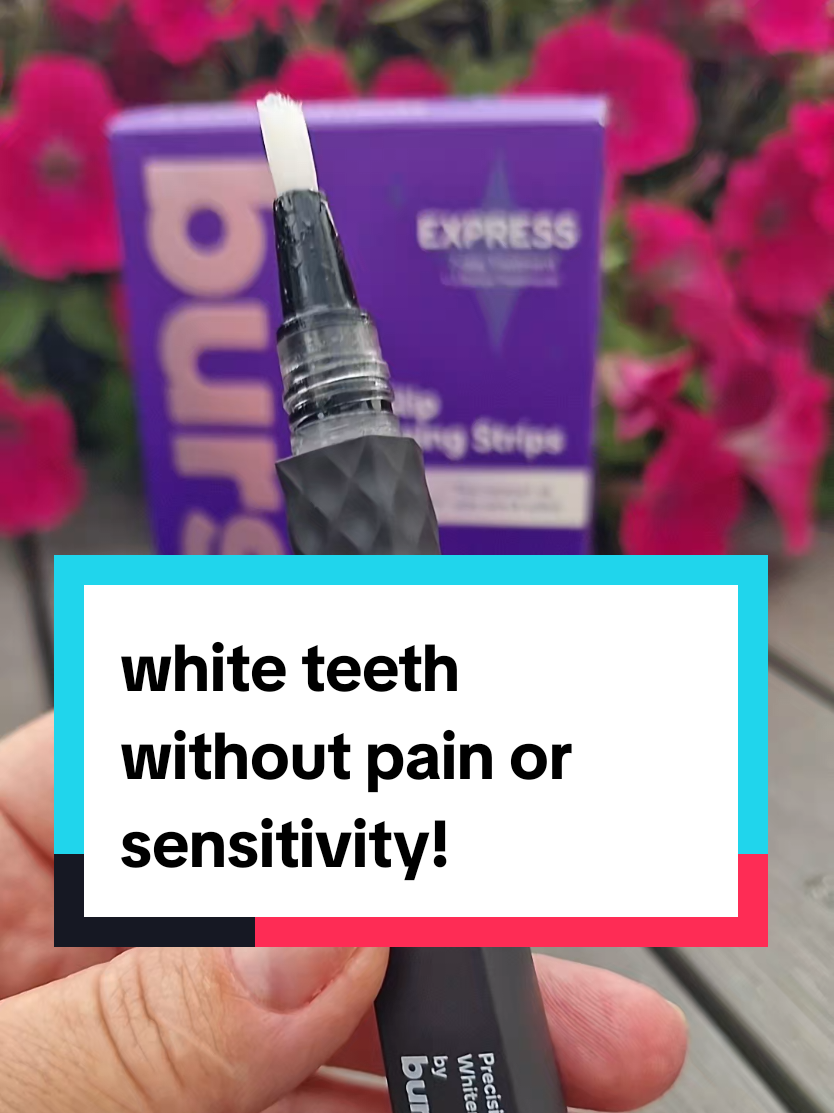 TikTok post by @izadziuba2 for Burst Oral Care. Caption reads: [...] #tiktokmademebuyit #whitening @BURST Oral....