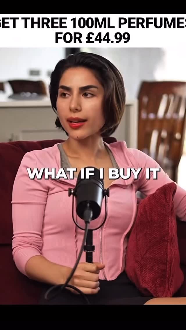 Instagram post by @officialmariavalentina for The Essence Vault. Caption reads: Ad for @theessencevault 🎬

#perfume 
#podcast....