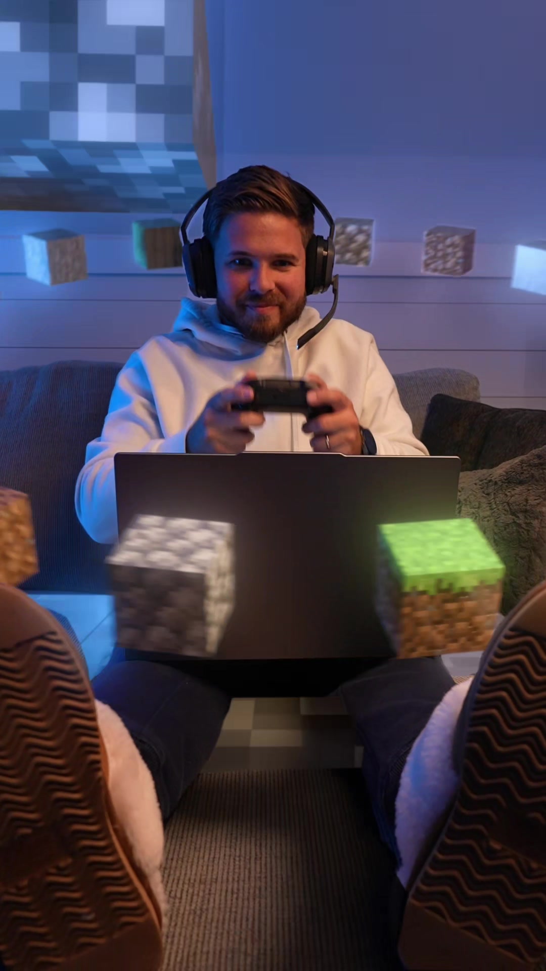 TikTok post by @calebnatale for Windows. Caption reads: Powerful ✅️ portable ✅️ productive ✅️ my....