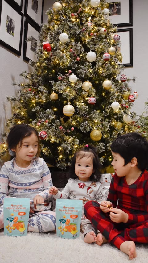 Instagram post by @bossbabykiki for Amara Organic Foods. Caption reads: Here’s a snack we never skip on our @costco runs-....