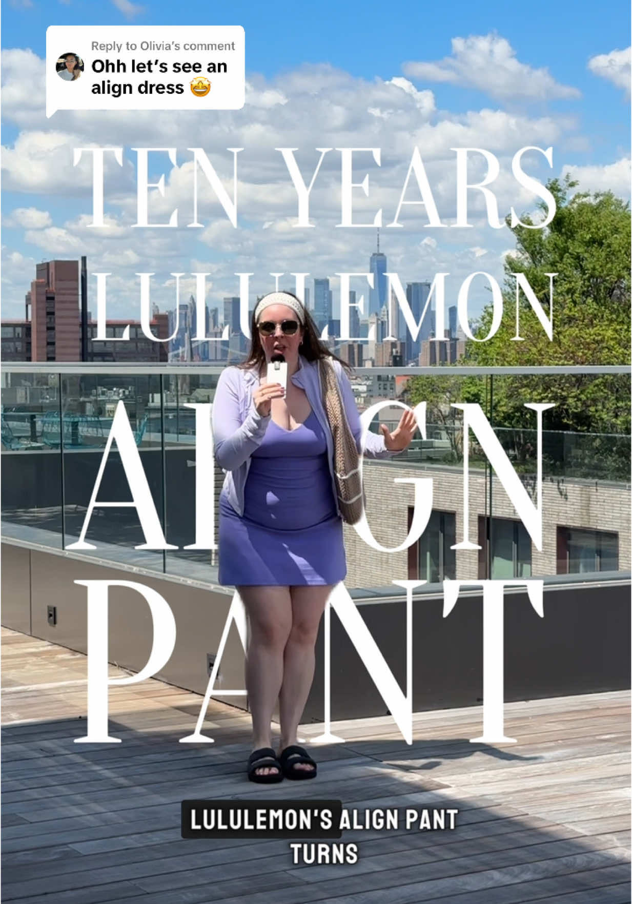 TikTok post by @jkmckay for lululemon. Caption reads: [...] day for my 10 days of ALIGN!....