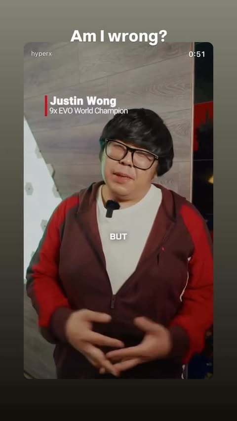 Instagram post by @jwonggg for HyperX. Caption reads: Im not wrong trust me on this @hyperx #AD.
