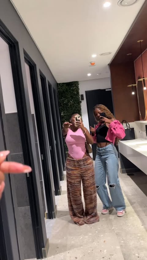 Instagram post by @amoooo.mosuwe for SHEIN HOME. Caption reads: [...] with my cousin. 🥹❤️ Outfit is from....