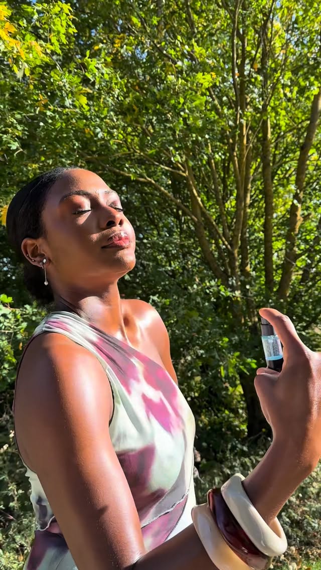 Instagram post by @frankiee_oo for Shay & Blue. Caption reads: Oh if confidence had a smell, it would be a....