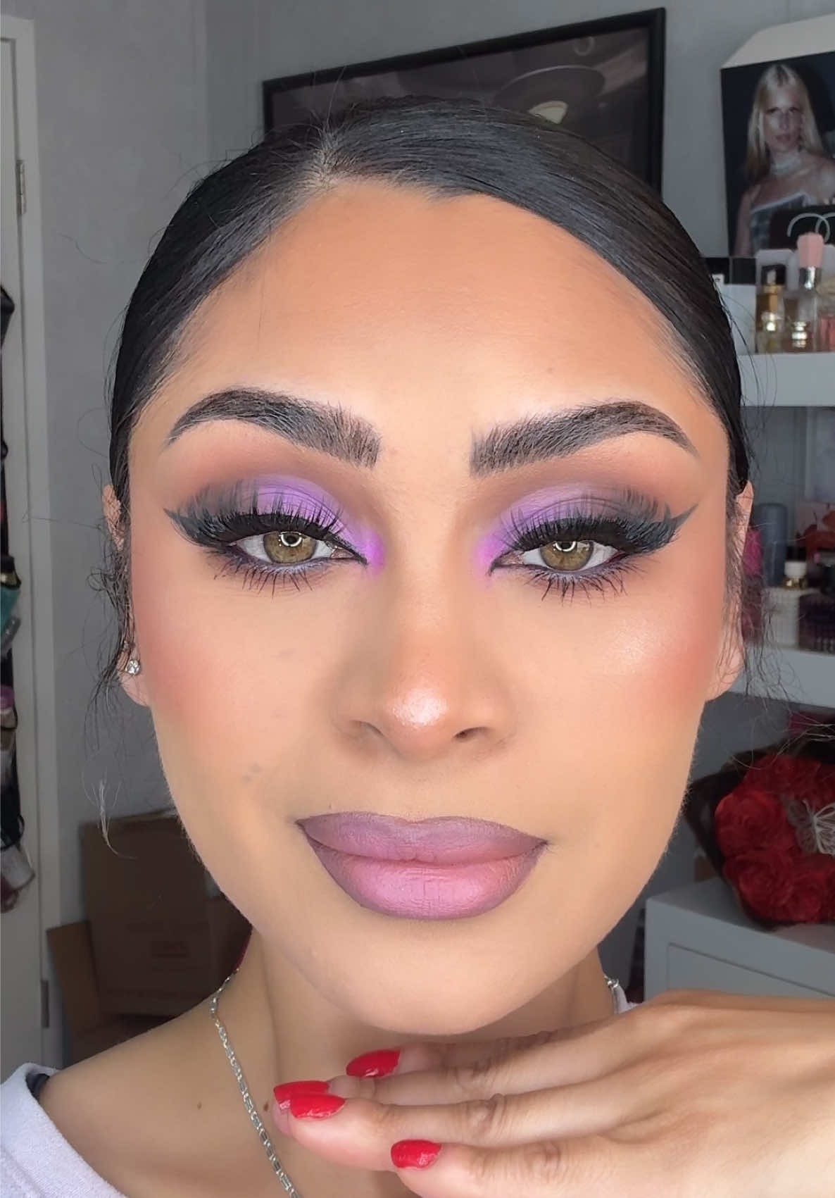 TikTok post by @glambyclarissa_ for Lurella Cosmetics. Caption reads: [...] #grwm @Makeup Revolution @Lurellacosmetics....