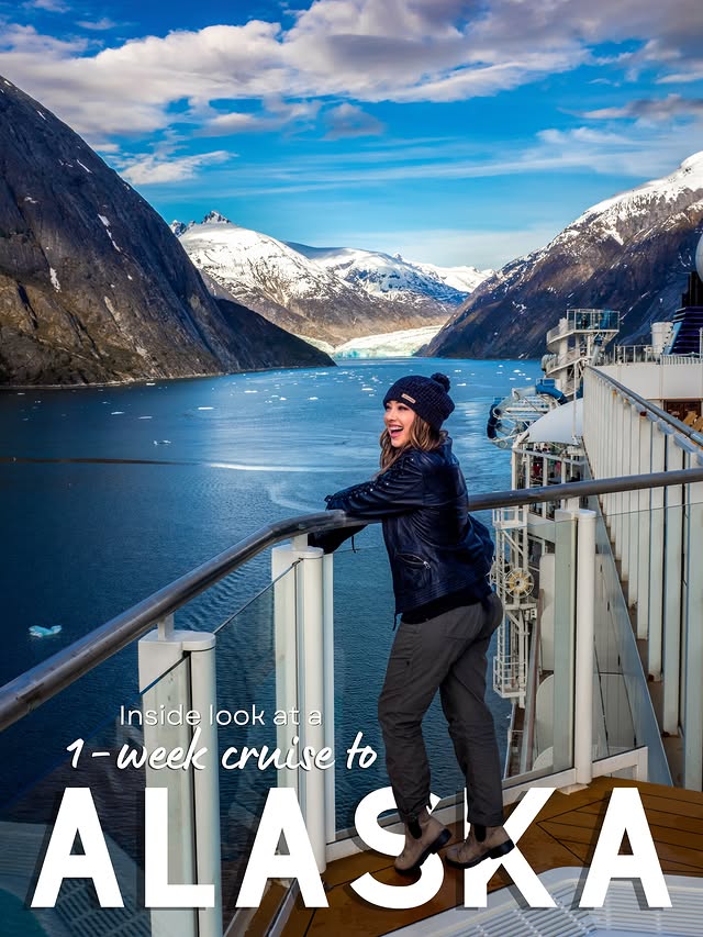 Instagram post by an influencer for Norwegian Cruise Line. Caption reads: [...] breathtaking views on @NorwegianCruiseLine....