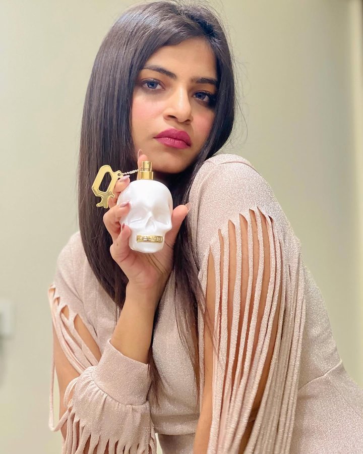 Instagram post by @sanyamrig for Police Lifestyle. Caption reads: @policelifestyle To Be Born to Shine a unique....