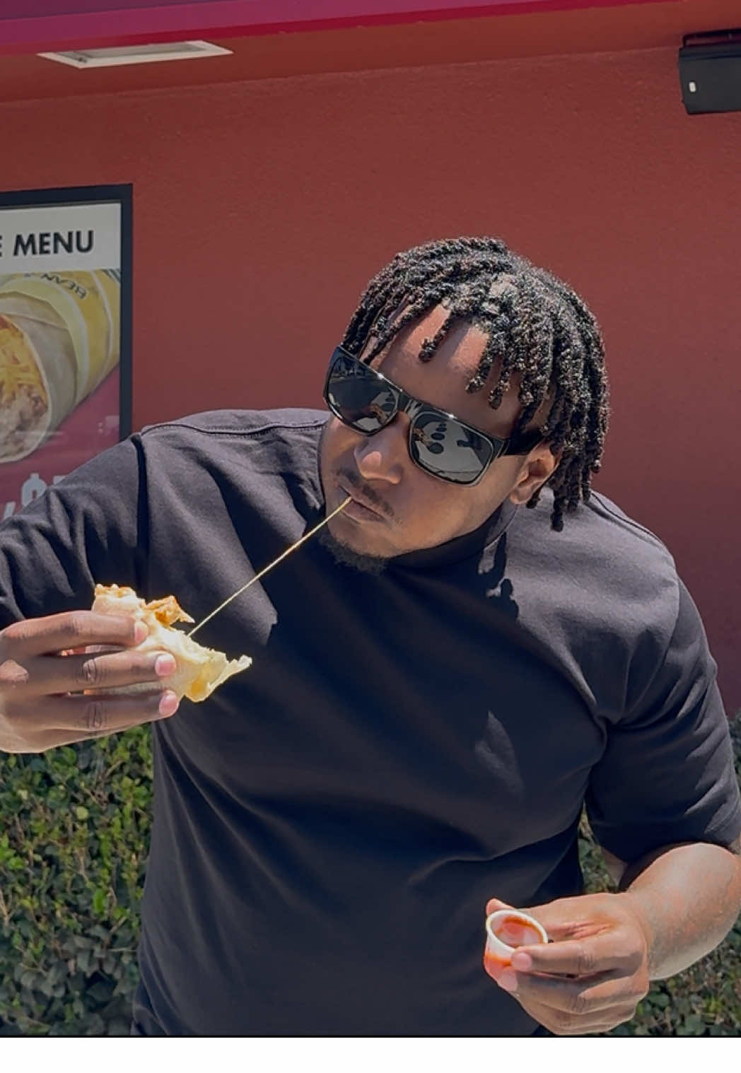 TikTok post by @taysfoodtour for Miguel's Jr. Caption reads: The best way to celebrate this National Potato 🥔....