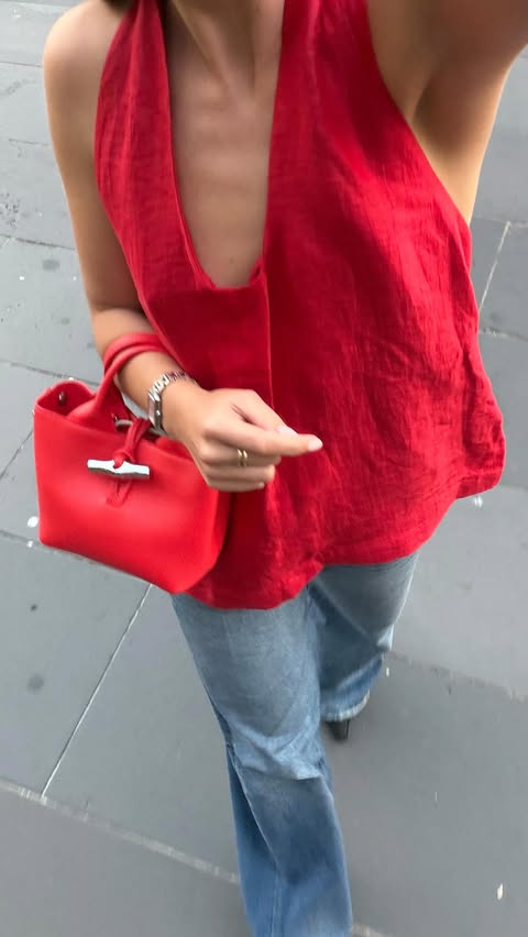 Instagram post by @mattiegouman for Crown Melbourne. Caption reads: Christmas in with city with @crownmelbourne 🌃✨.