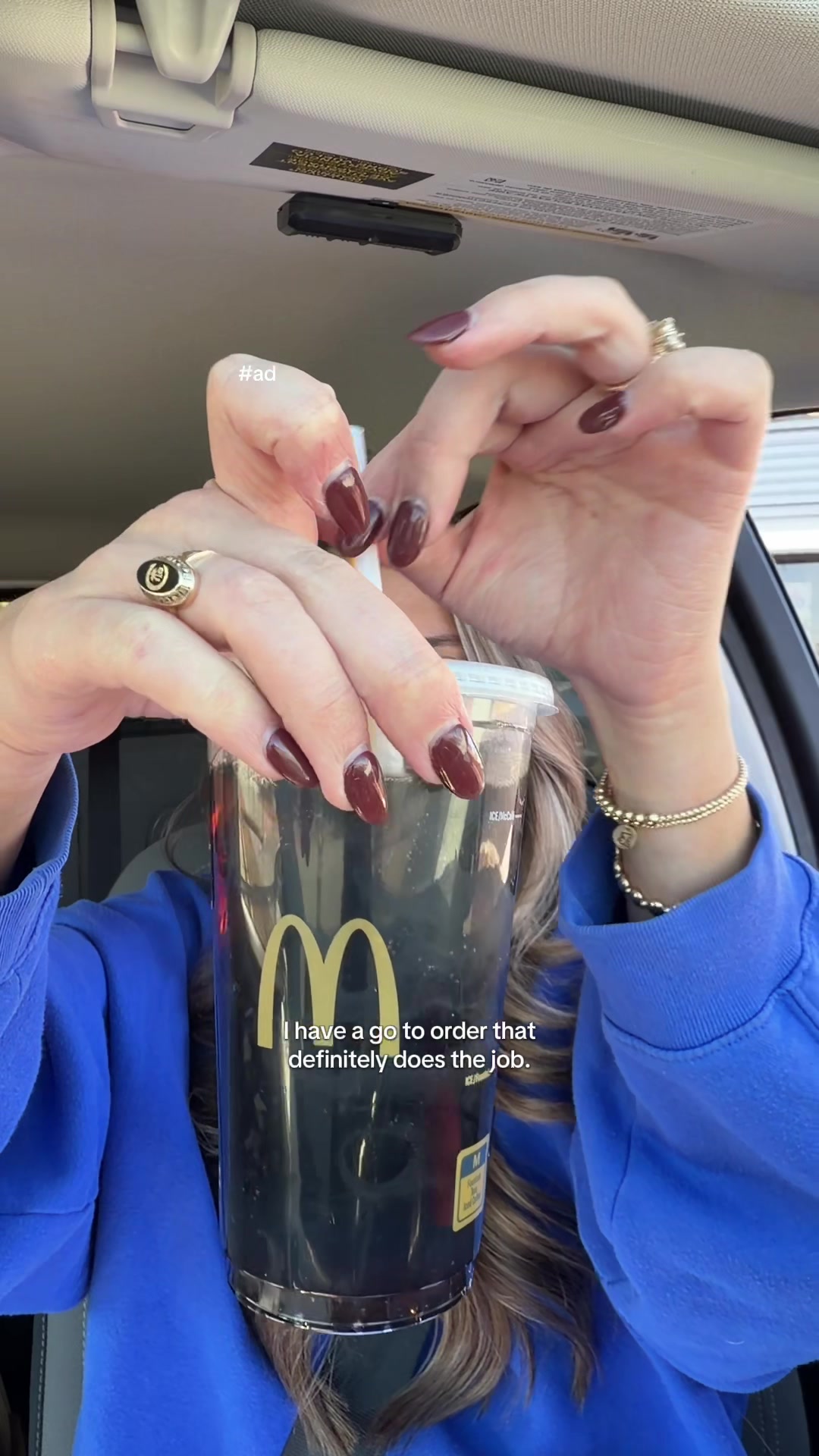 TikTok post by @jessskinsey for Sprite. Caption reads: [...] you @McDonald’s @Diet Coke @Coca-Cola....