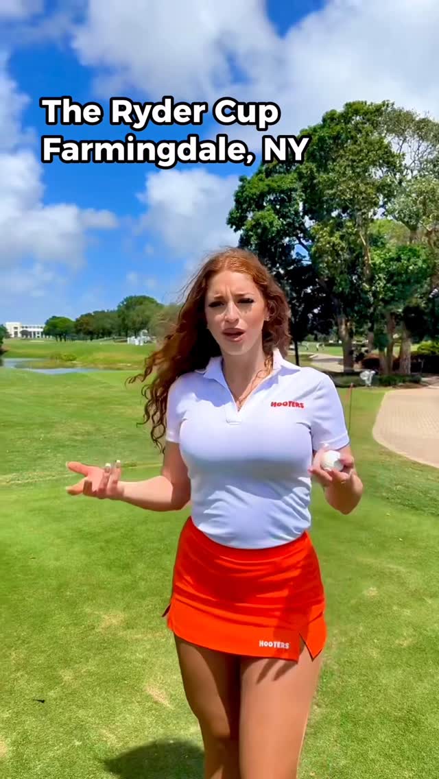 Instagram post by @uncensoredmiami305 for Hooters. Caption reads: Meanwhile.. at the Ryder Cup
Hooters Boca Raton:....