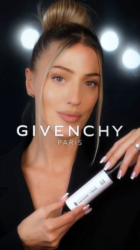 Instagram post by @vaniayoch for Givenchy Beauty. Caption reads: A dream project come to life 🖤 @givenchybeauty....
