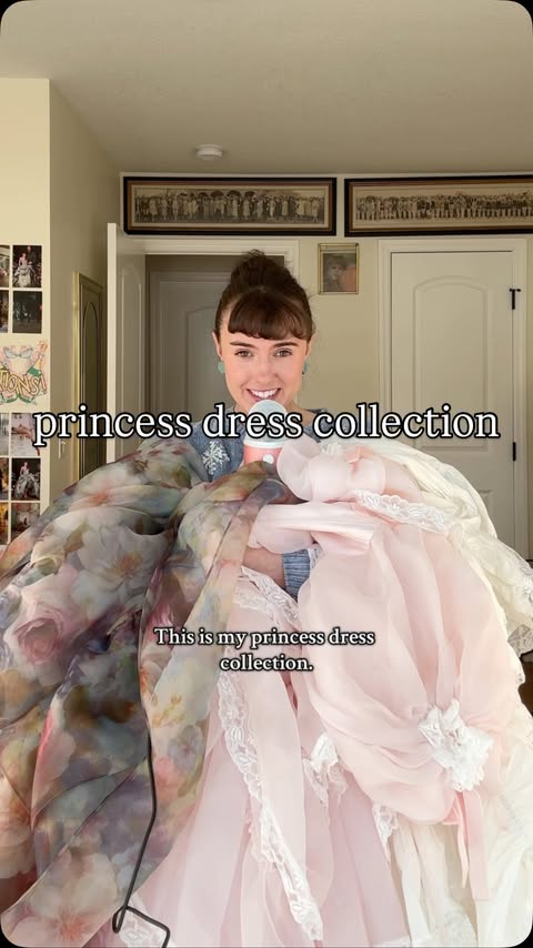 Instagram post by @_boringbb_ for Fanciful Doll. Caption reads: my princess dress collection with @fancifuldoll....