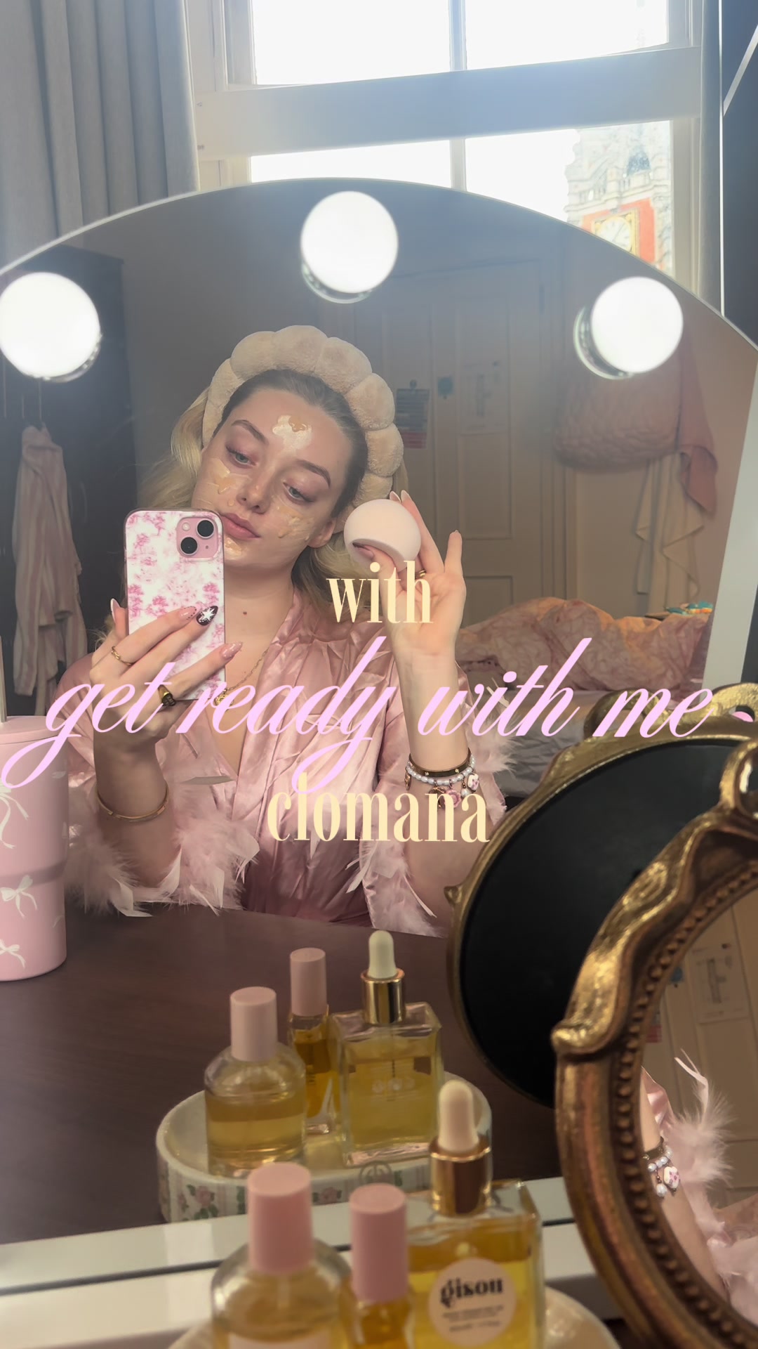 TikTok post by @armanicarroll for Clomaná. Caption reads: [...] to level up your makeup game ✨🧖🏼‍♀️....