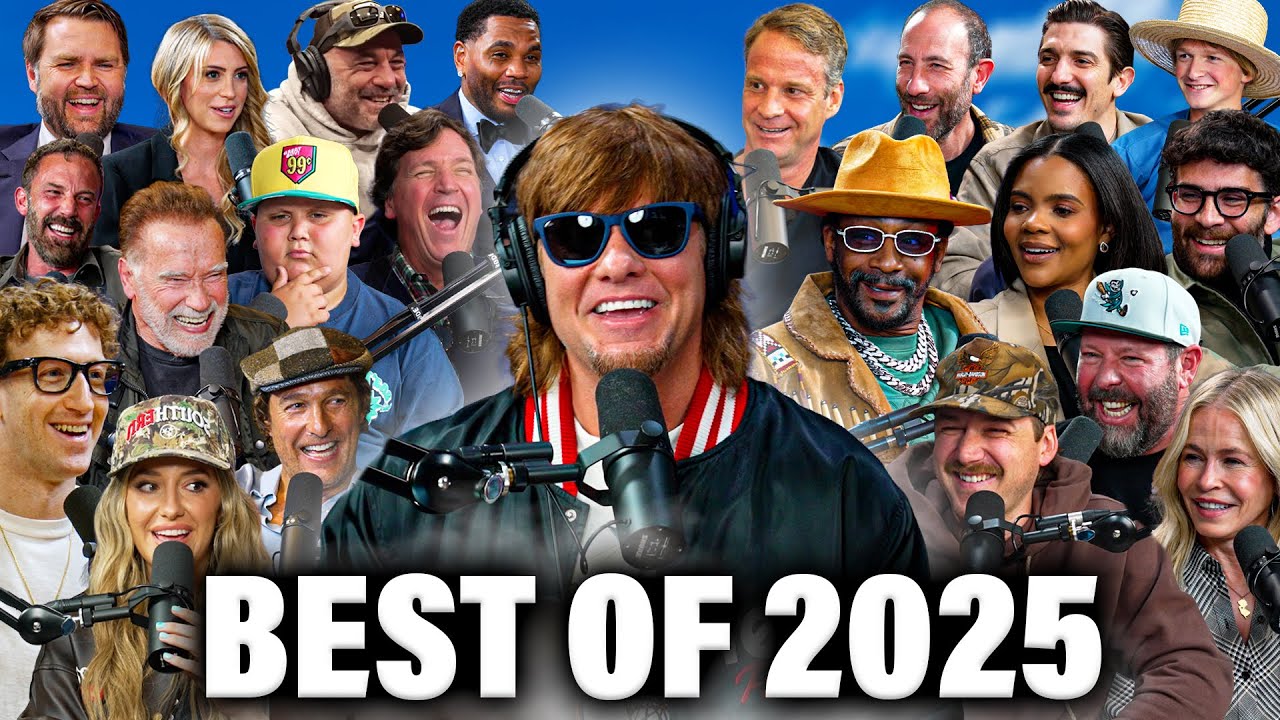 YouTube post by @TheoVon for Good Ranchers. Caption reads: BEST OF: This Past Weekend w/ Theo Von 2025.