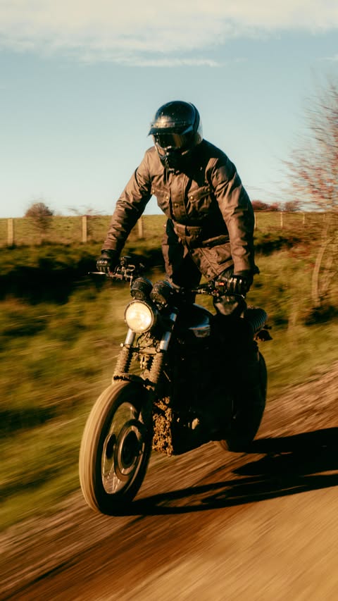 Instagram post by @scrambleroflondon for Belstaff. Caption reads: Cold mornings and muddy trails, the @belstaff....