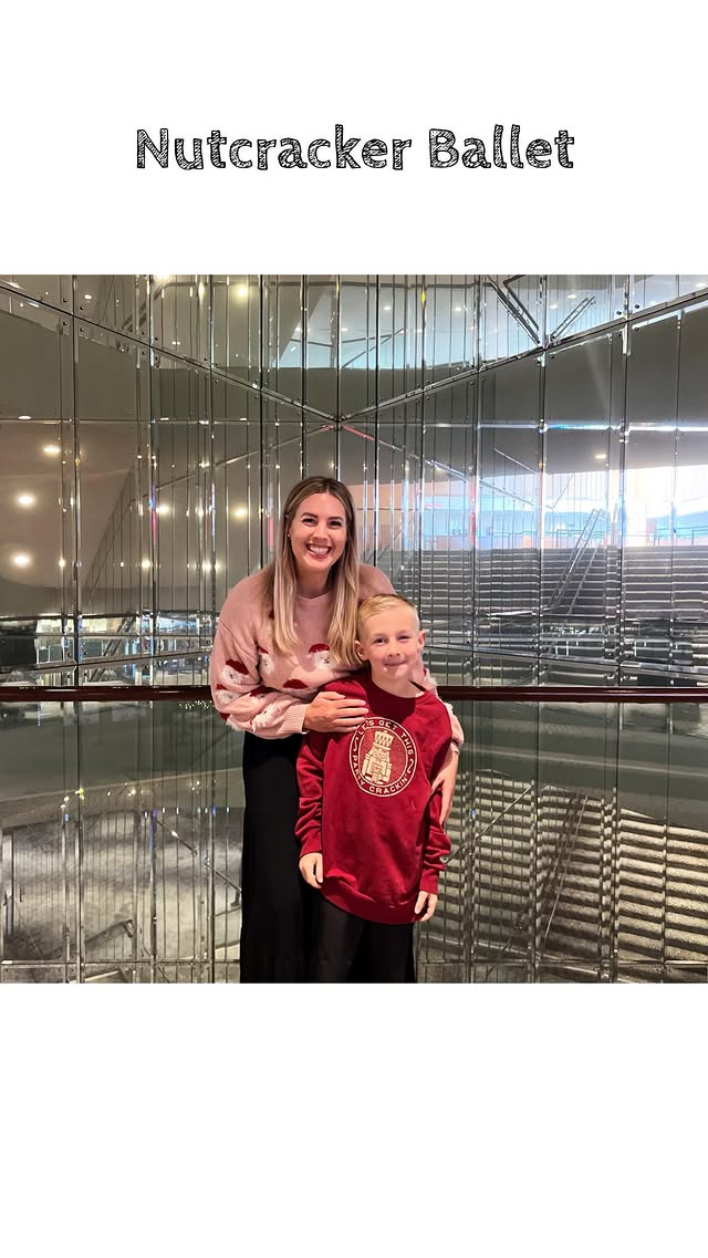 Instagram post by @mrsseacannon for Segerstrom Center for the Arts. Caption reads: I took my nutcracker obsessed boy to see The....