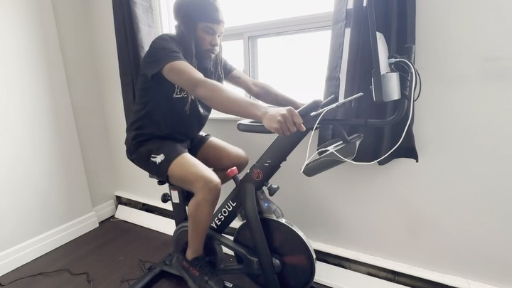 Instagram post by @pslwave for YESOUL FITNESS. Caption reads: Health is wealth 🚴🏾 @yesoulfitness.official....