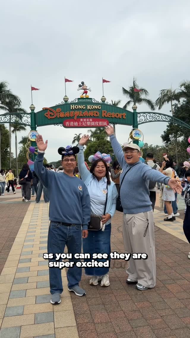 Instagram post by @paulivandg for Hong Kong Disneyland. Caption reads: [...] Disney magic has no age limit! Hong Kong....