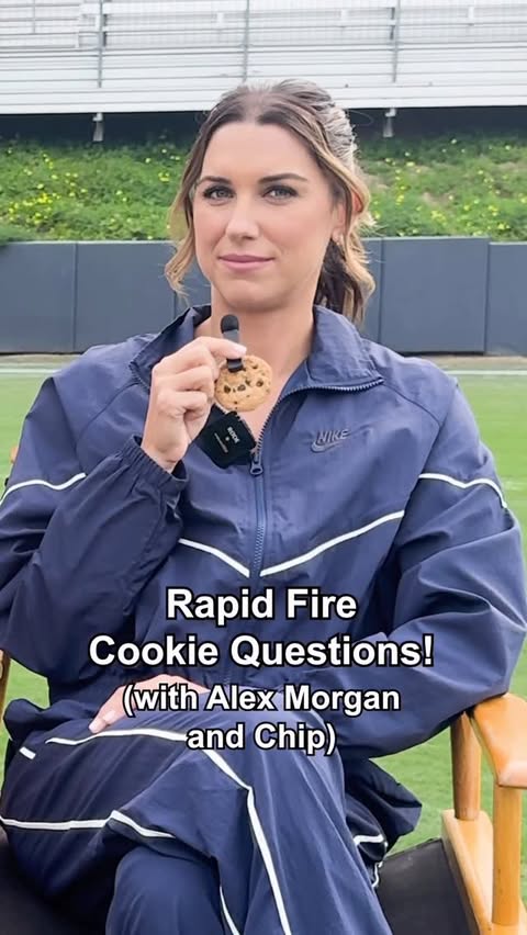 Instagram post by @alexmorgan13 for Chips Ahoy!. Caption reads: Right answers only!.