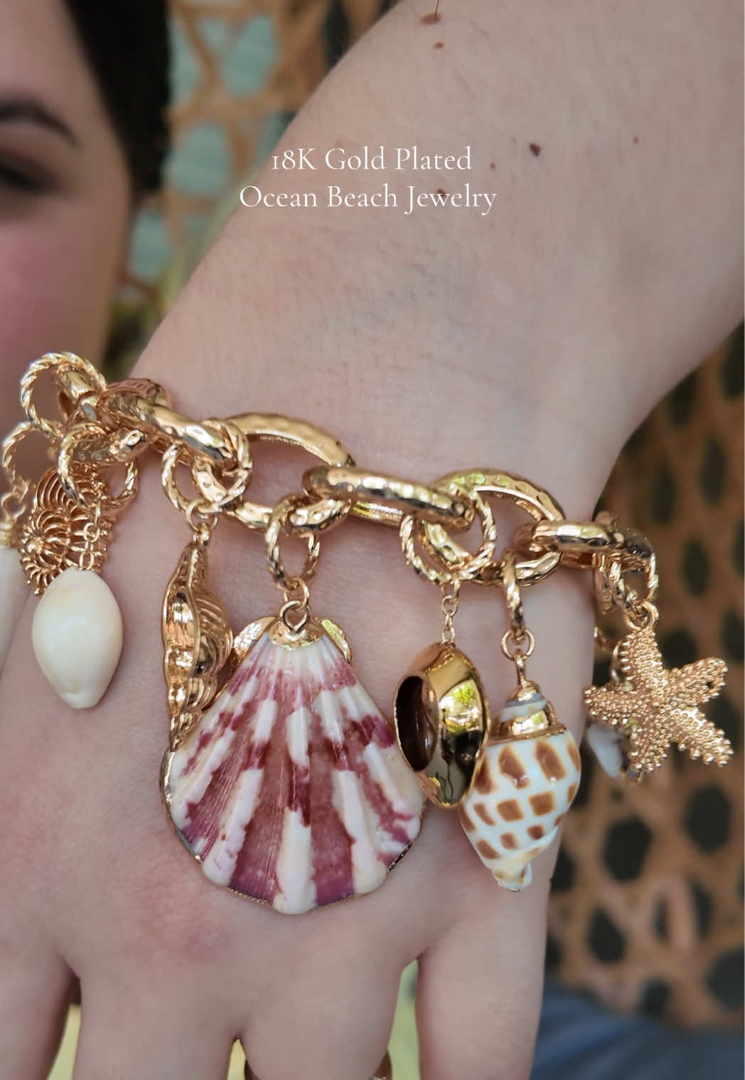 TikTok post by @lidice1999 for Ettika. Caption reads: Ettika Mermaid Tears Bracelet – 18K Gold Plated....