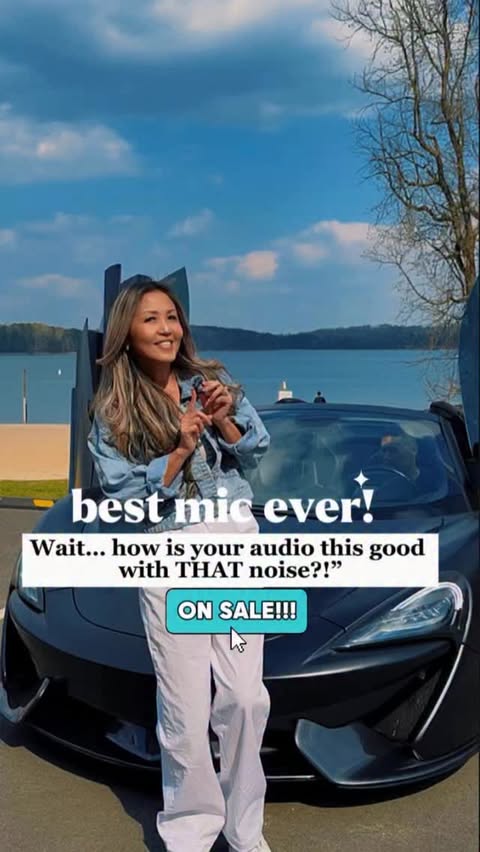 Instagram post by @linacapturelife for DJI. Caption reads: [...] Your Audio Sound So Clear? THIS is it👇🏼....