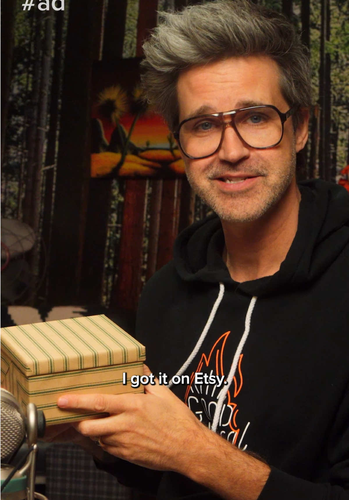 TikTok post by @mythical for etsy. Caption reads: [...] gifts for your family and friends on @Etsy....