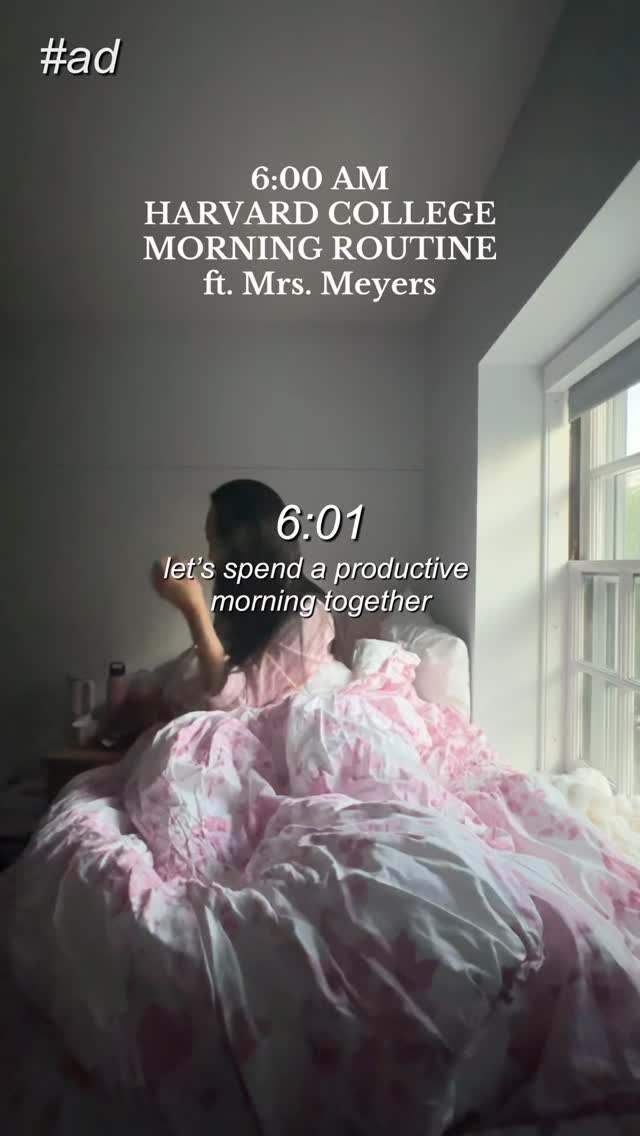 Instagram post by @helainezhao_ for Mrs. Meyer's Clean Day. Caption reads: [...] morning routine with my fave....