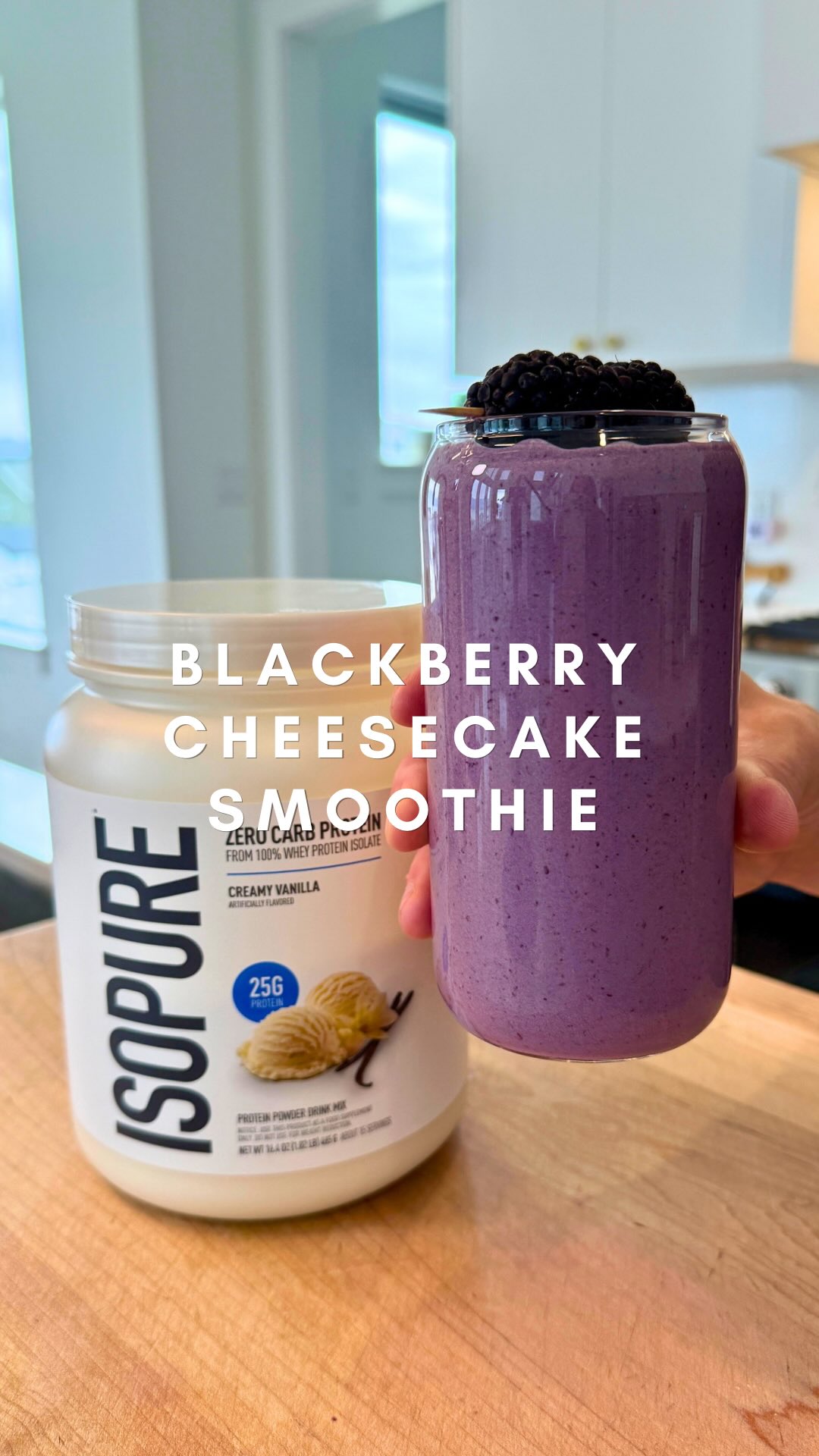 Instagram post by @elliotts.kitchen for The Isopure Company. Caption reads: #IsopurePartner If you’re looking for a dessert....