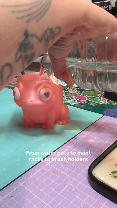 Instagram post by @beejasminepaints for Bambu Lab. Caption reads: When @bambulab_official reached out about this....