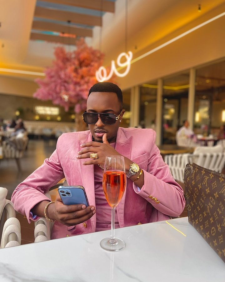 Instagram post by @filbertmkwiche for Luc Belaire. Caption reads: Champagne in the membrane Shot by @luxury__shots....