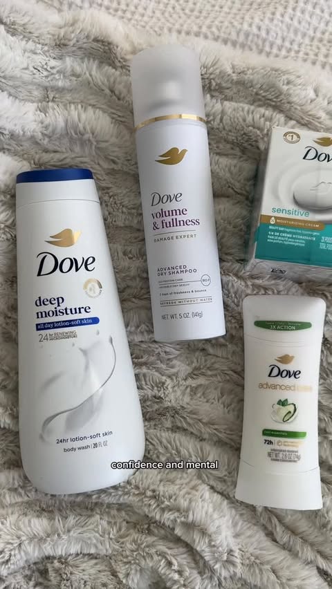 Instagram post by @oliviasmithfit for Dove. Caption reads: #DovePartner Restocking my game day essentials....