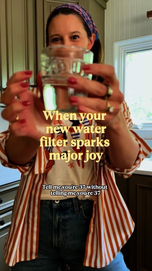 Instagram post by @jesskeys_ for Culligan. Caption reads: [...] water on tap!? Tis sparking....