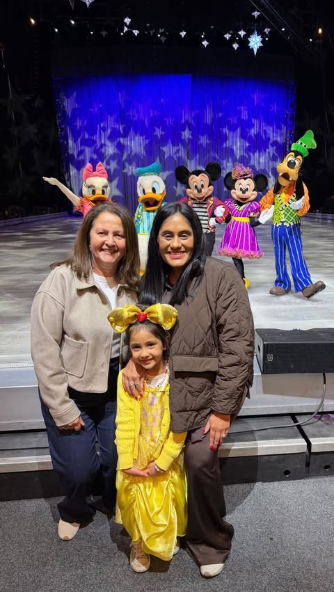 Instagram post by @kmart_queen for Disney On Ice. Caption reads: ✨ We love Disney on Ice! It’s so magical … through....