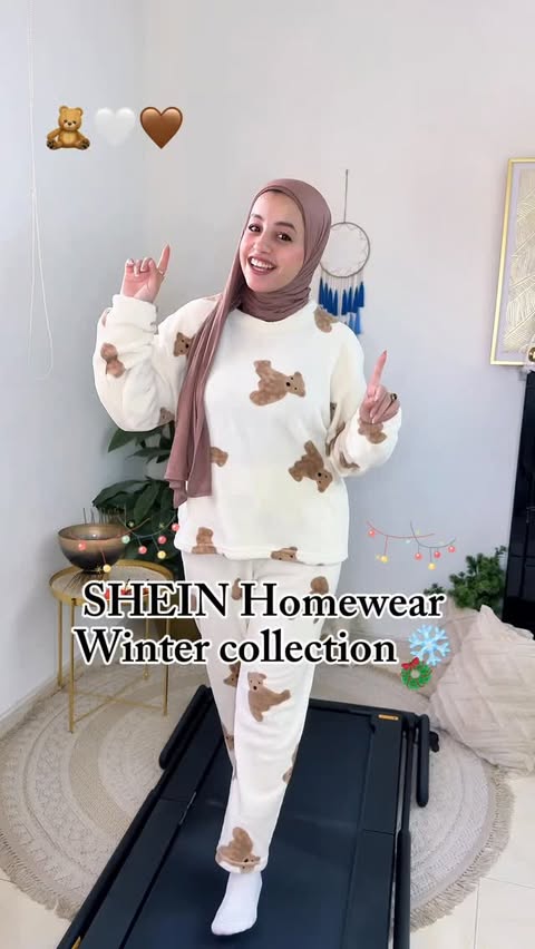 Instagram post by @styling.with.shimo for Shein. Caption reads: ✨🥰SHEIN Homewear winter Collection 🥰✨

Which one....