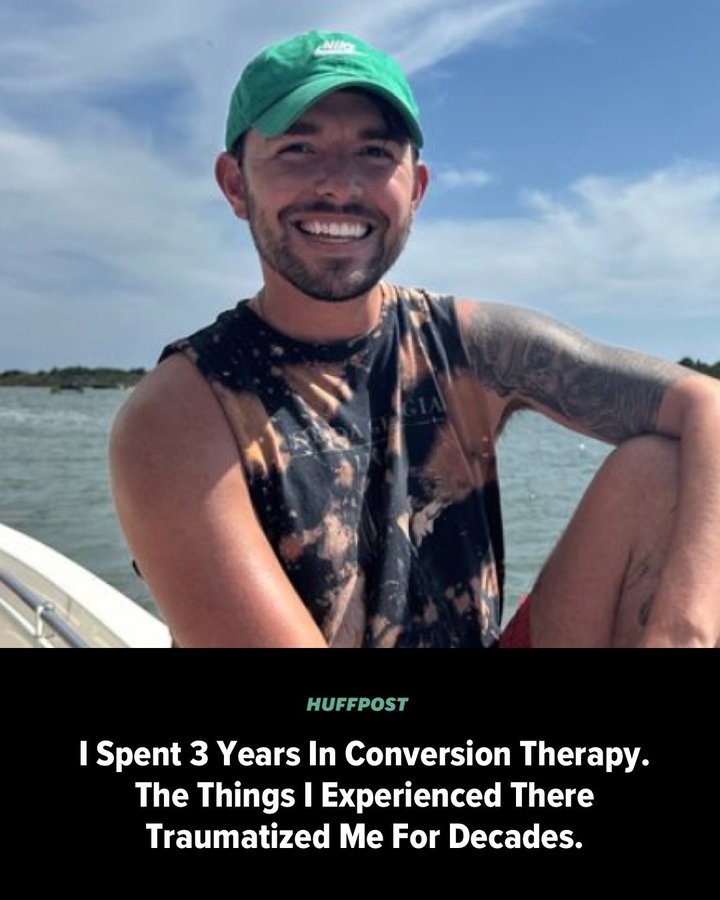 Instagram post by @nurse.blake for HuffPost. Caption reads: "When I was outed by my cousin at 15, my life....