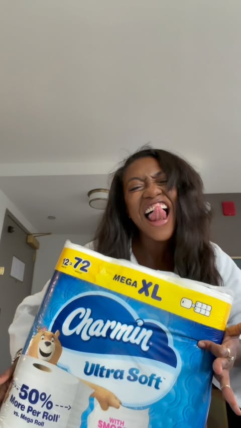 Instagram post by @thereelnotoriousvic for Charmin. Caption reads: #CharminPartner Don’t let them silence you [...].
