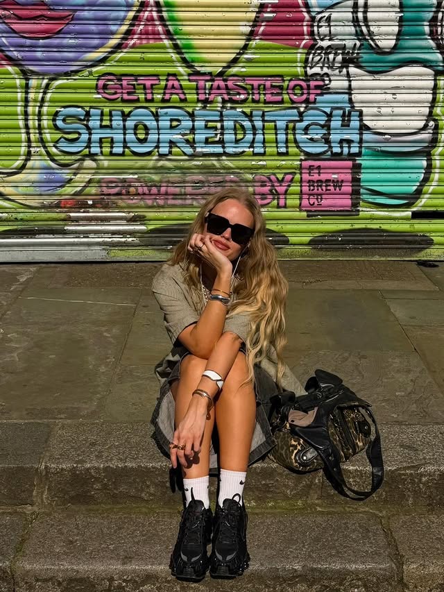 Instagram post by @aoifeofarrell84 for Schuh. Caption reads: Me and my @nike Shox TL against the world @schuh....