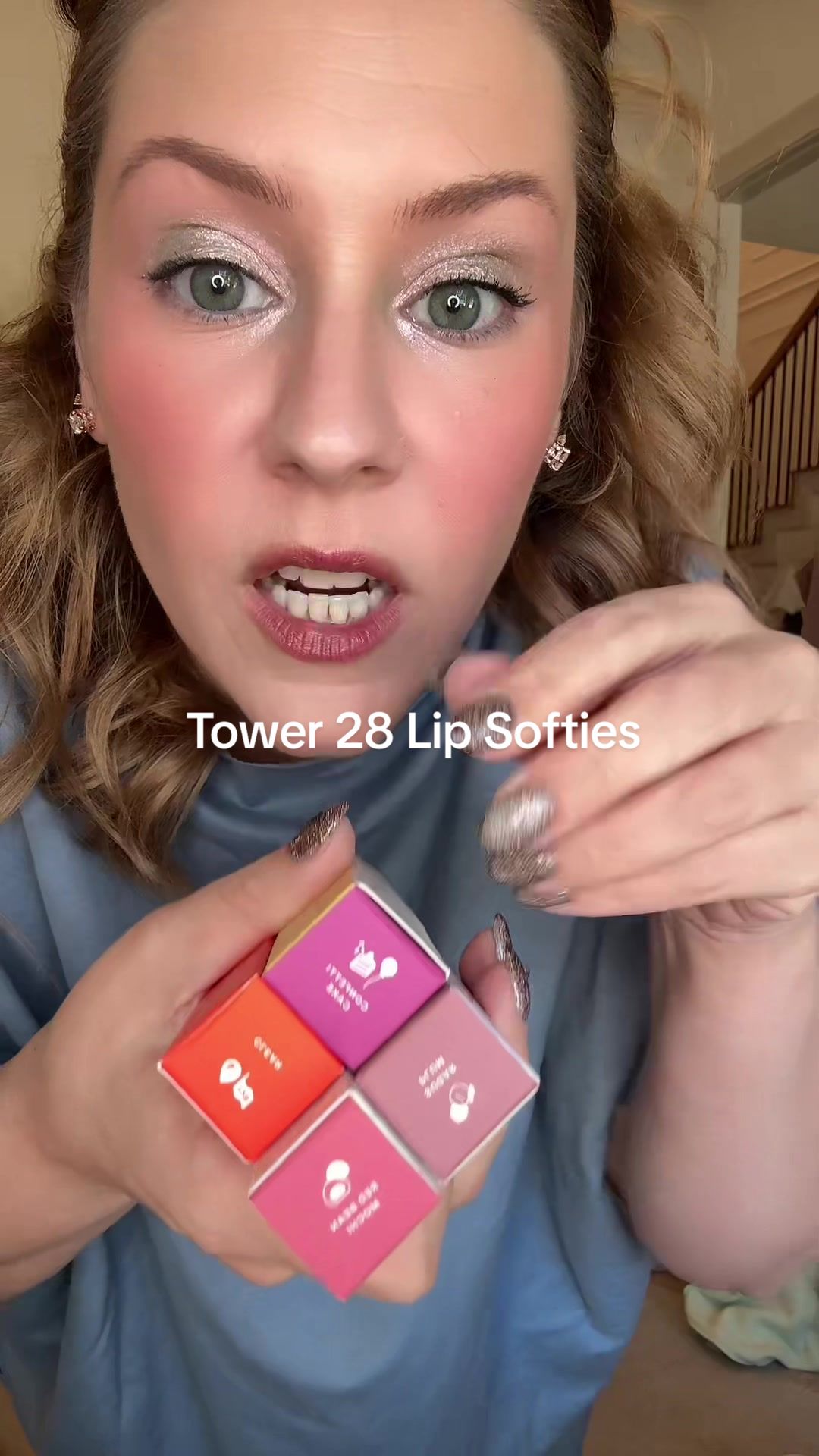 TikTok post by @itsabbyak for Tower 28 Beauty. Caption reads: [...] De Leche in here. Like 🤩 @Tower 28 Beauty....
