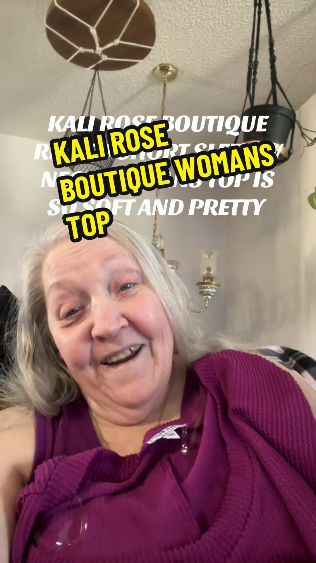 TikTok post by @sheriecewebbcampb for Kali rose boutique. Caption reads: #kaliroseboutique #ribbedtop #womanstop [...].
