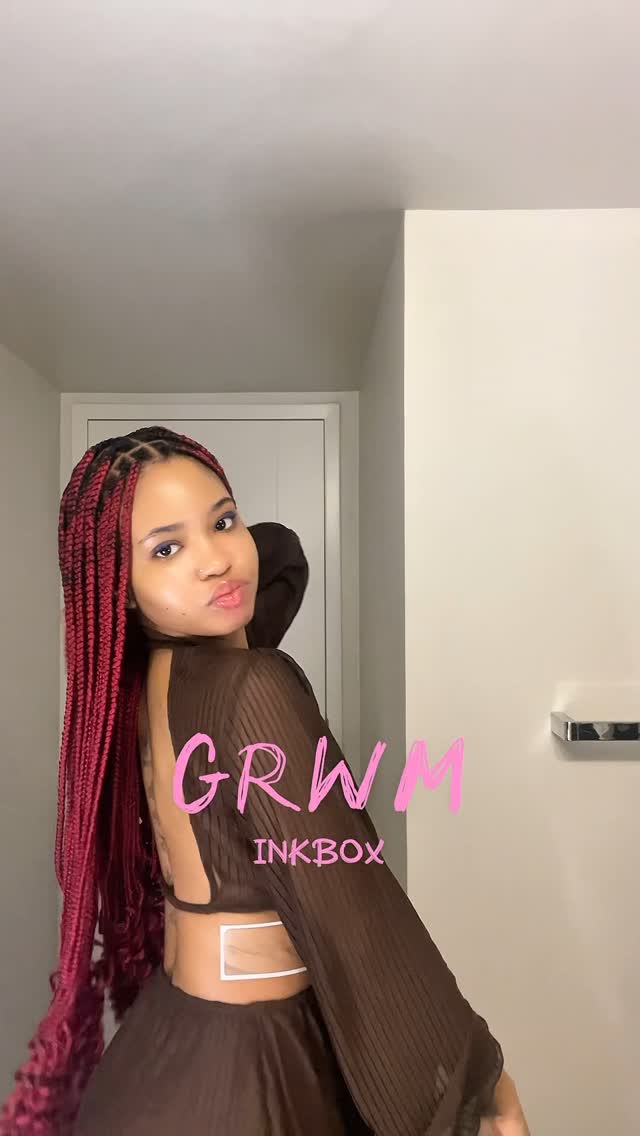 Instagram post by @adesuwaadodo for Inkbox. Caption reads: [...] perfect touch to my GRWM routine with Inkbox....