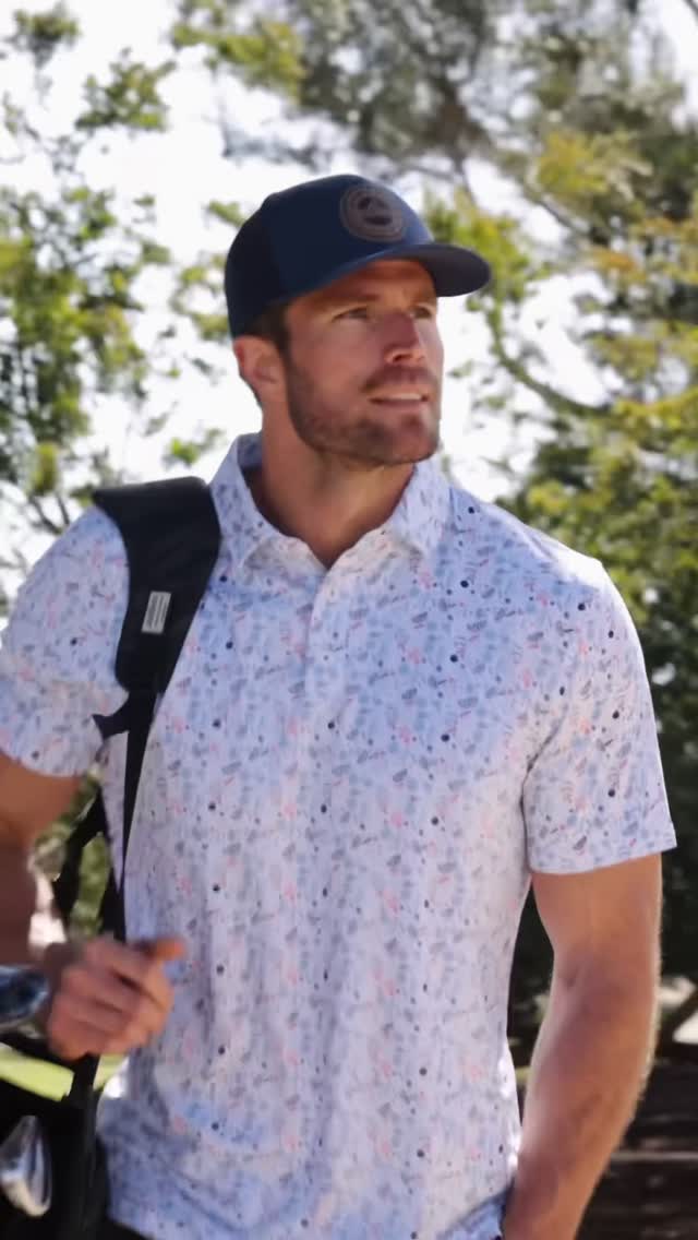 Instagram post by @daveyfisher for Flag & Anthem. Caption reads: @flagandanthemco keeping me fitted for summer ☀️....