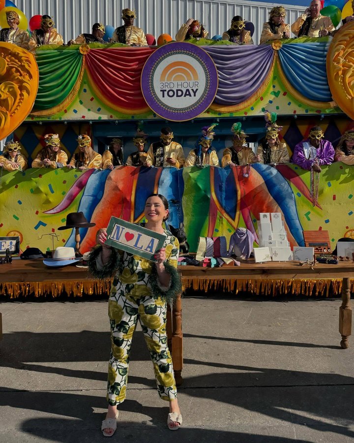 Instagram post by @ivyodom for Southern Living. Caption reads: [...] @todayshow 3rd Hour on behalf of....