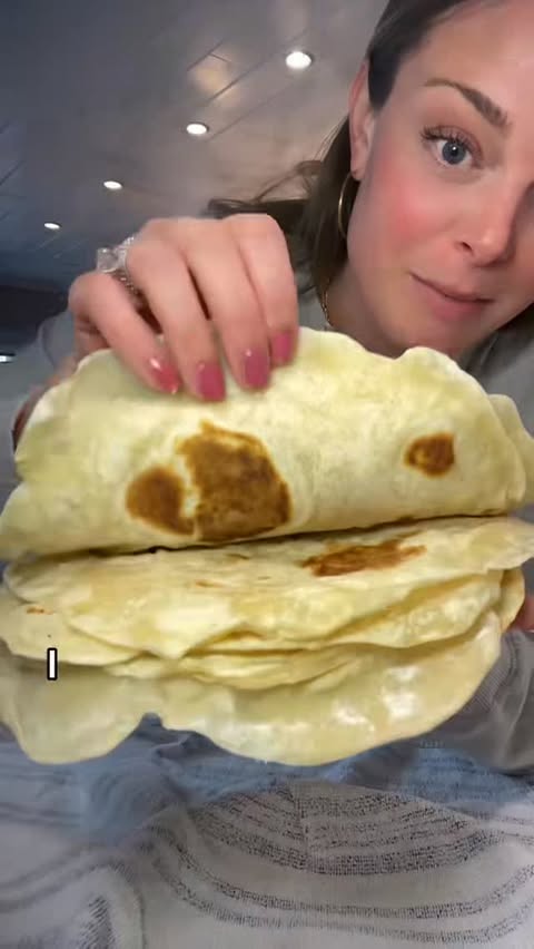 Instagram post by @ejscookin for Taste of Home. Caption reads: Making tortillas at home is so much easier than....