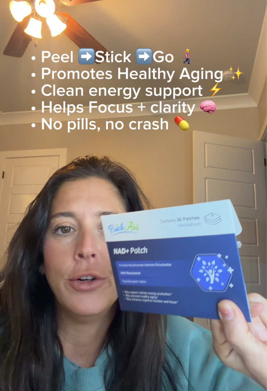 TikTok post by @tanyatoldmeto for PatchAid. Caption reads: [...] crashes and still feeling energetic!....